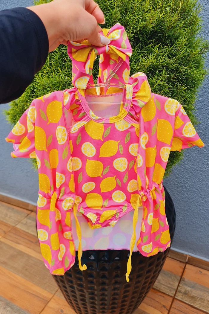 Maiô + Laço + Saída de Praia