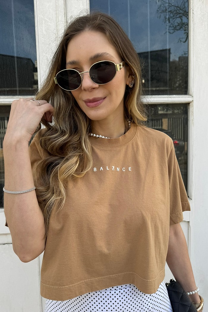 CAMISETA T-SHIRT CROPPED BALANCE