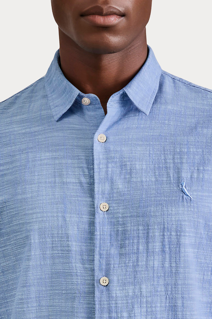Camisa Reserva Manga Curta Flame Leve Azul Céu