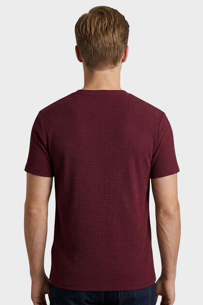 Camiseta Reserva Regular Waffle Vinho