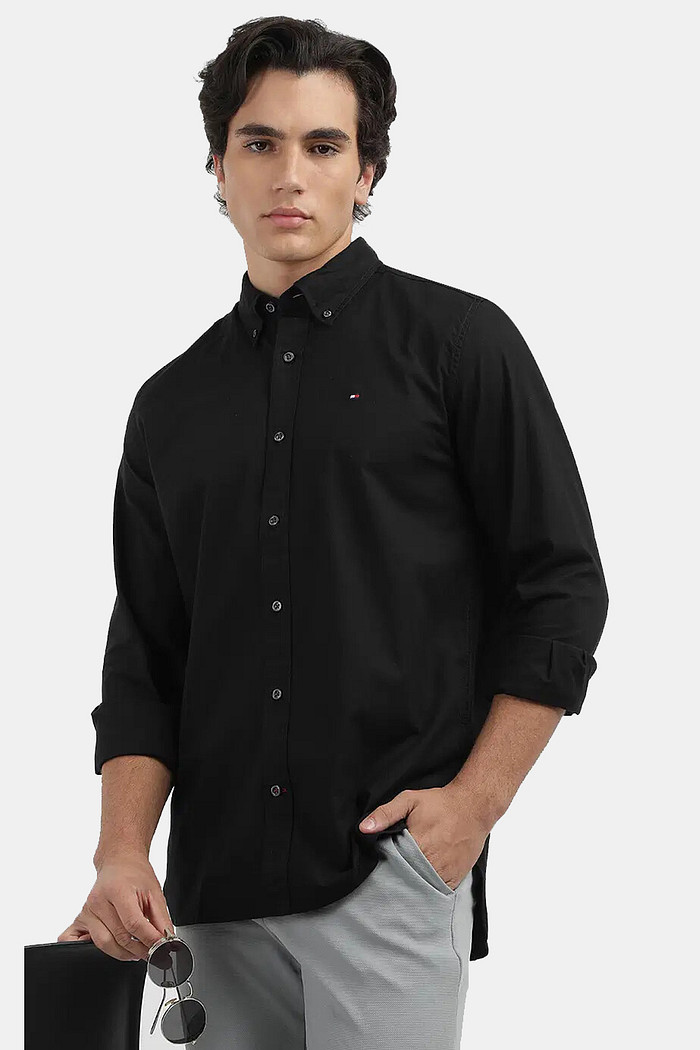Camisa Tommy Hilfiger Oxford Preta - Thevest