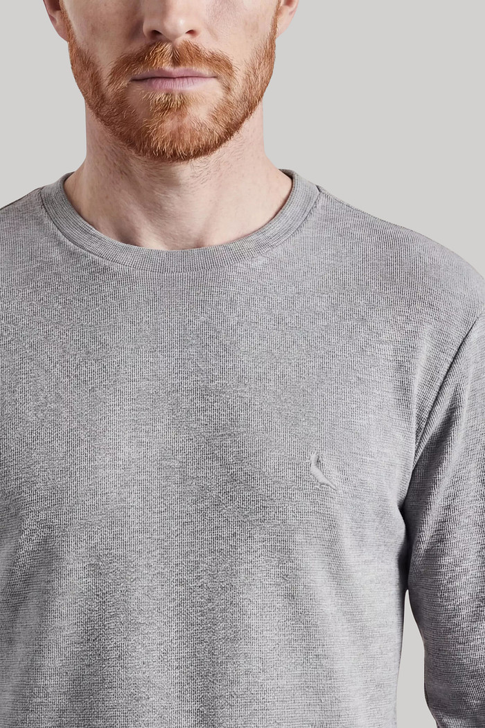 Suéter Reserva Masculino Textura Duna Cinza