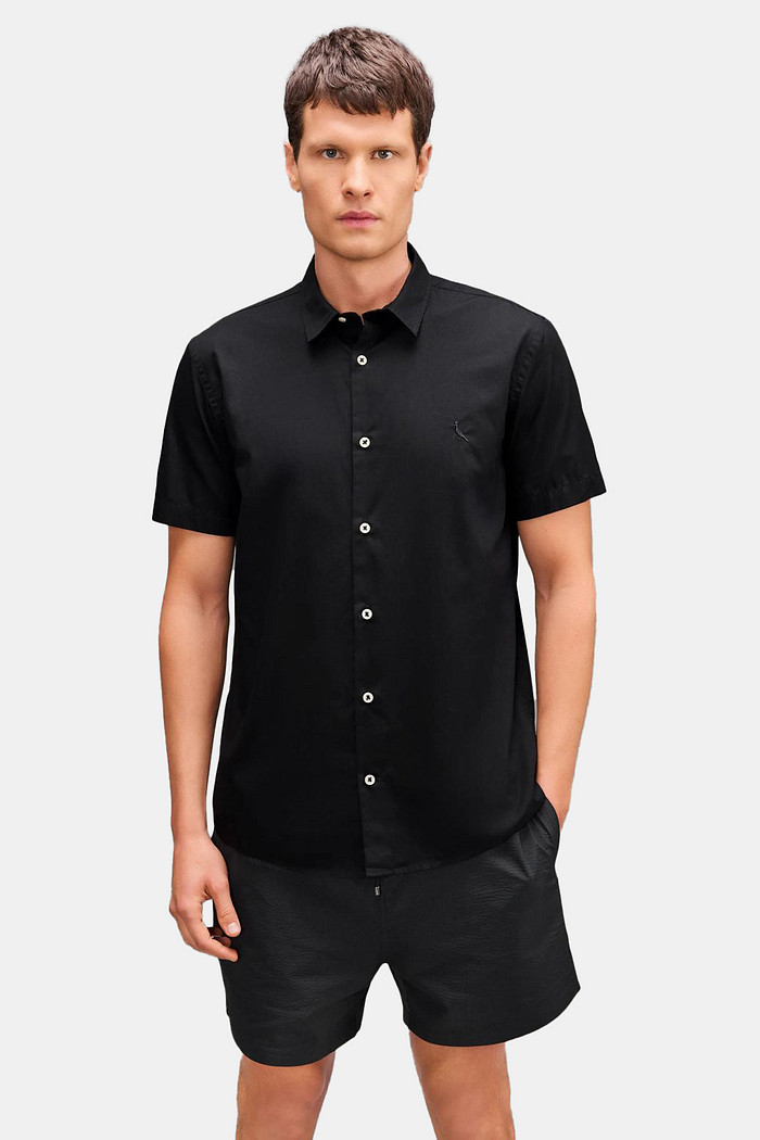 Camisa Reserva Manga curta Porto Preta