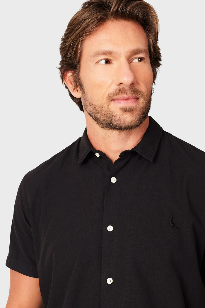 Camisa Reserva Manga Curta Regular Nova Paraty Preto