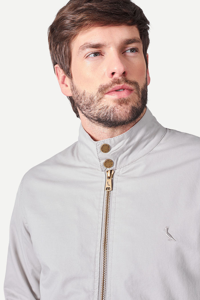 Jaqueta Reserva Masculina Casual Sarja Cinza Concreto