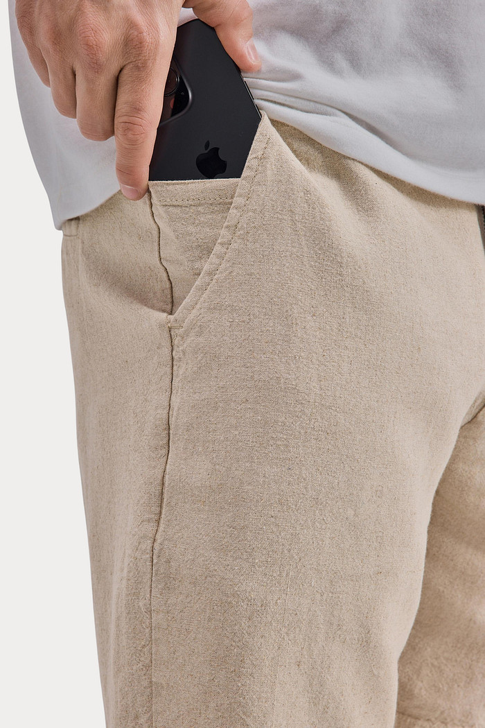 Bermuda Reserva Casual Linho Khaki