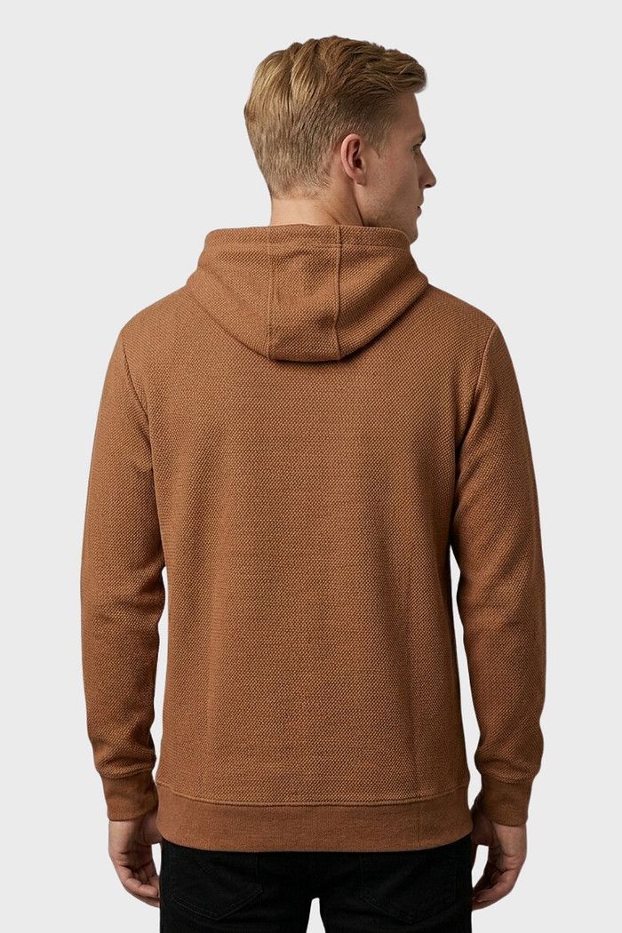 Moletom Reserva Capuz Hoodie Textura Jalapão Marrom