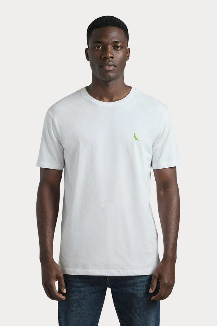 Camiseta Reserva Kit Gift Pica-Pau Verde Neon Regular Branca