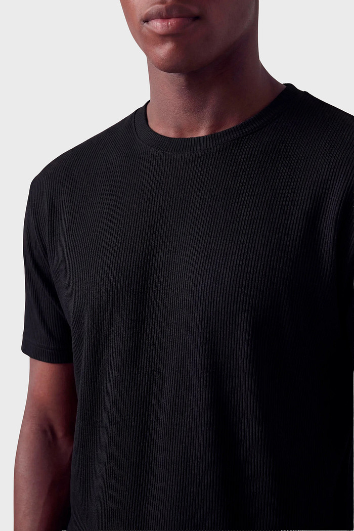 amiseta Reserva Regular Waffle Preta