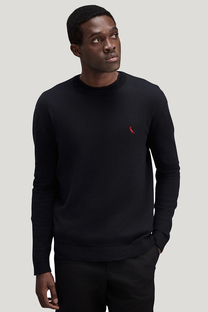 Tricot Reserva Red Bird Preto Frente