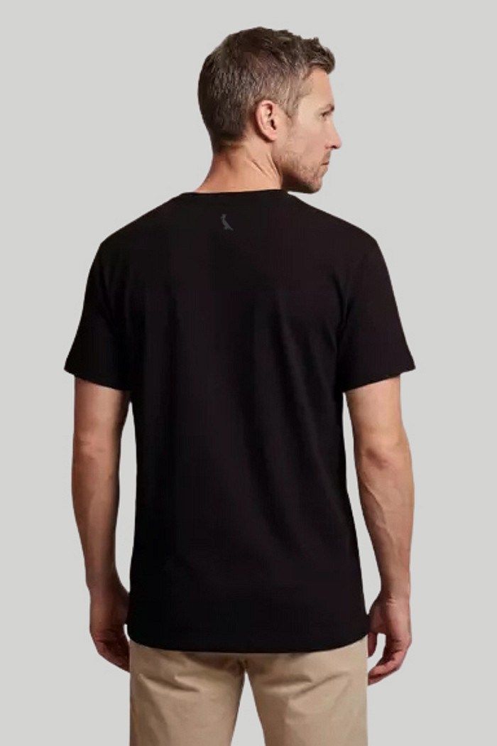 Camiseta Reserva Masculina Slim Estampada Pica Pau Retângulo Preta Costas