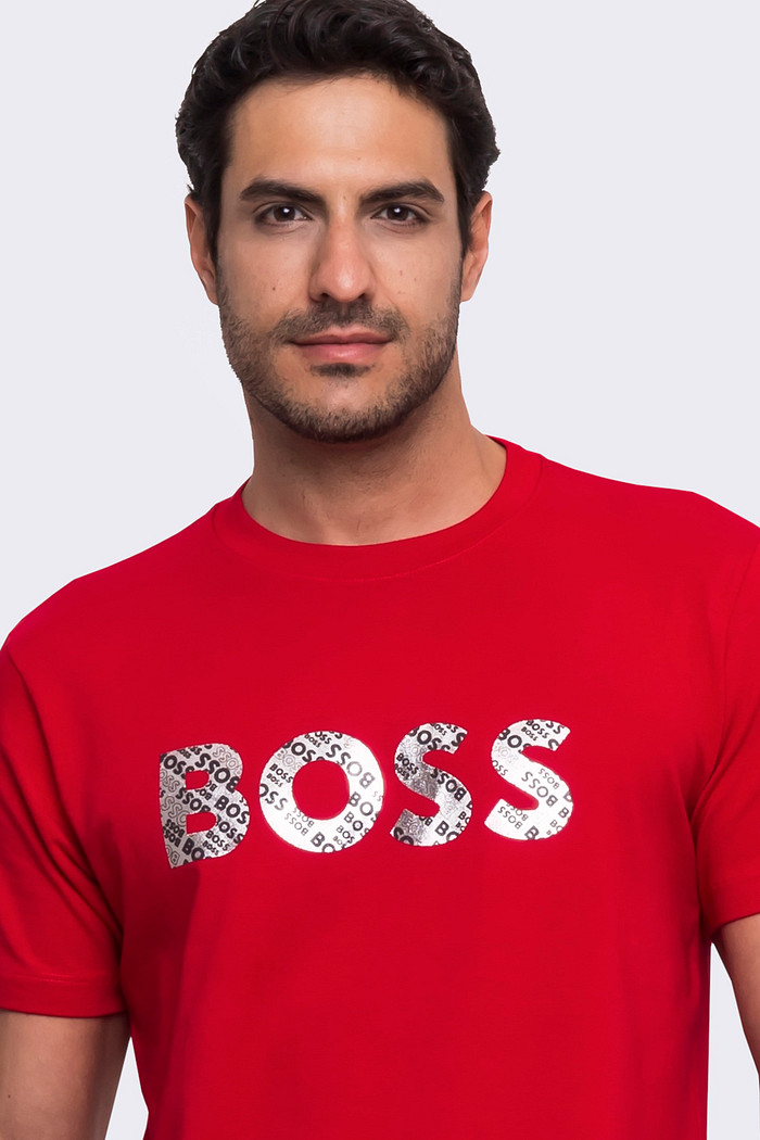 Camiseta Hugo Boss Reflective Vermelha