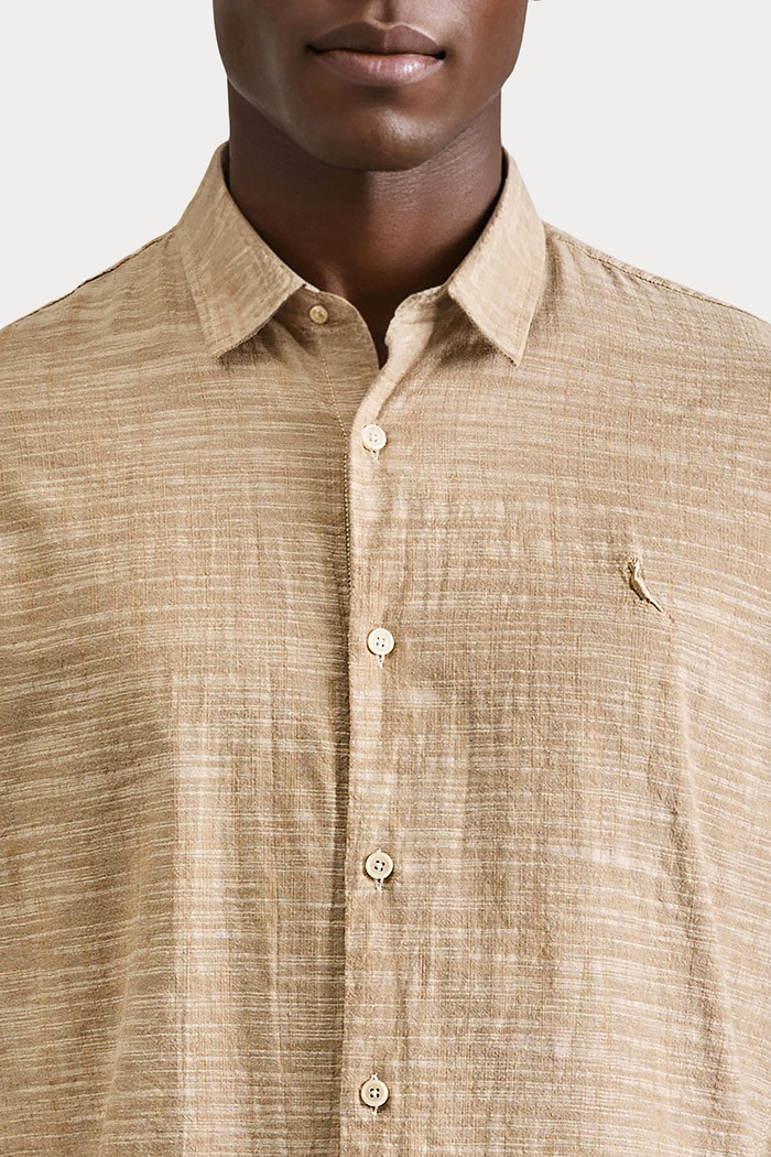 Camisa Reserva Manga Curta Flame Leve Ocre
