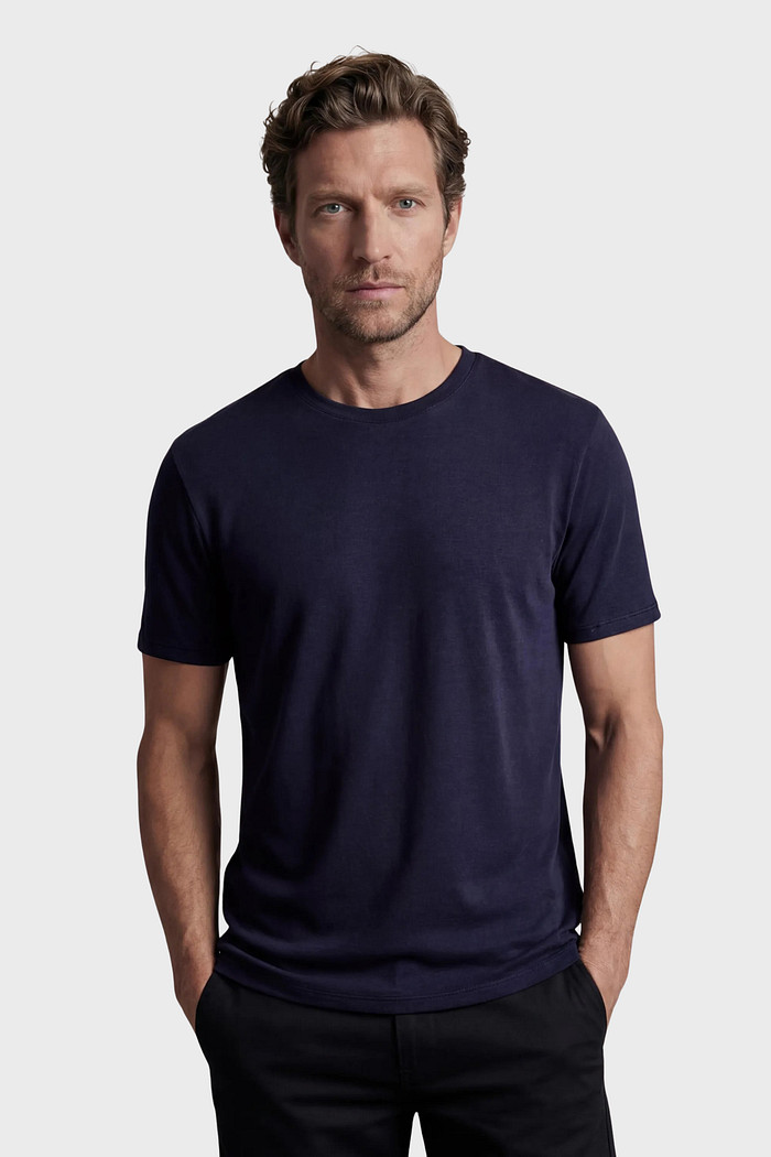 Camiseta Reserva Regular Cotton Comfort Azul Marinho