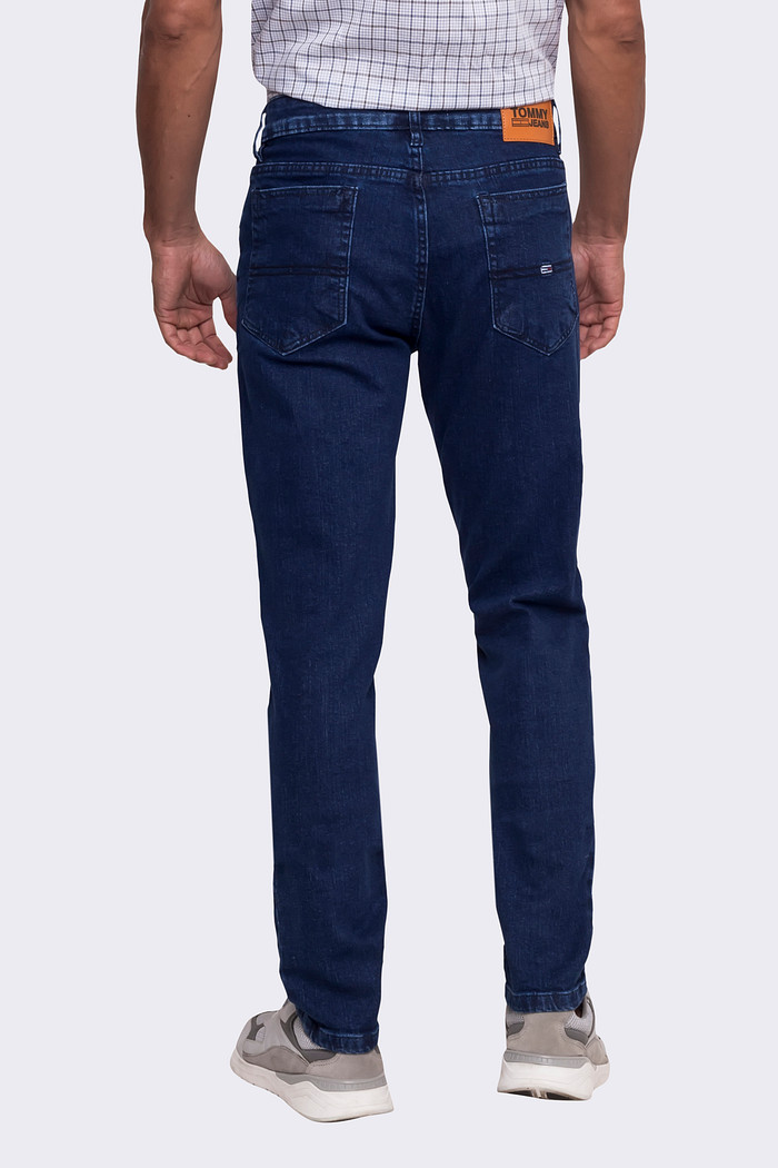 Calça Tommy Jeans Masculina Slim Tapered Azul Escuro