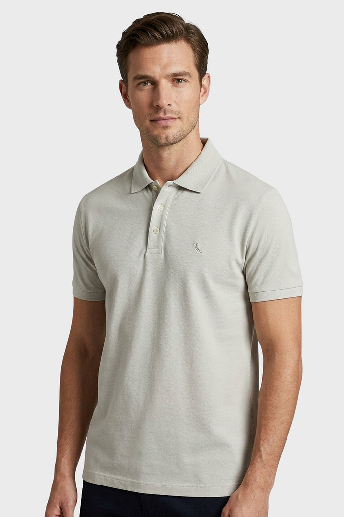Camisa Polo Reserva Piquet Clássica Aveia Bege