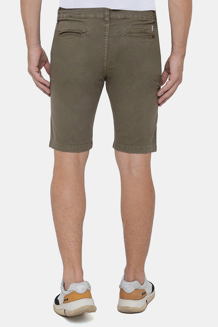 Bermuda Sarja Ralph Lauren Masculino Slim Stretch Verde Militar