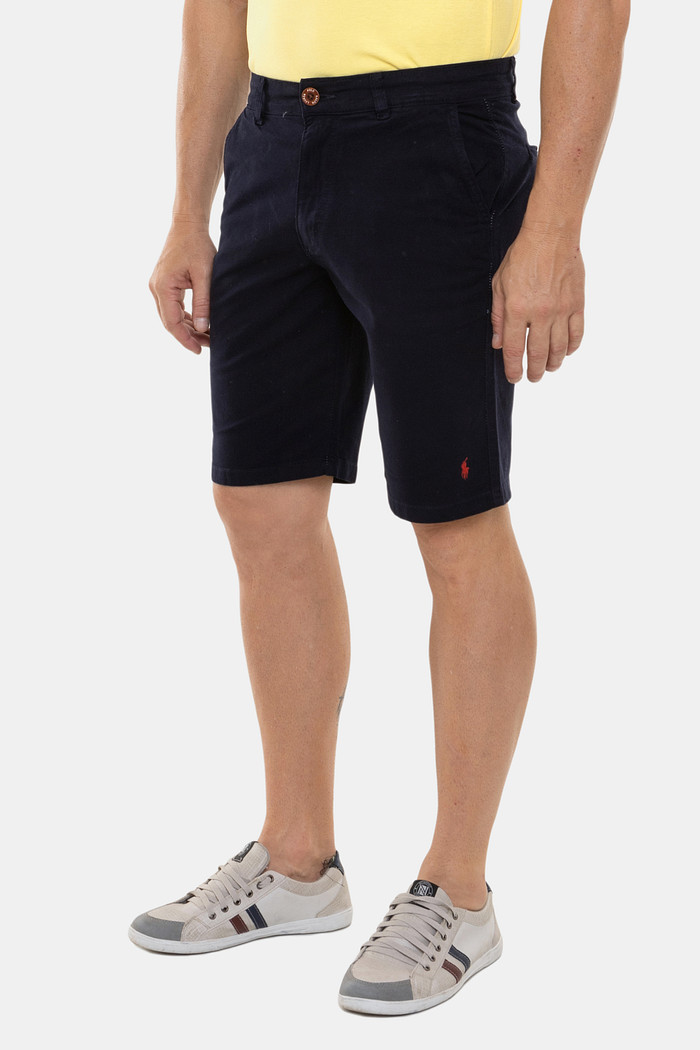 Bermuda Sarja Ralph Lauren Masculino Slim Básico Azul Marinho