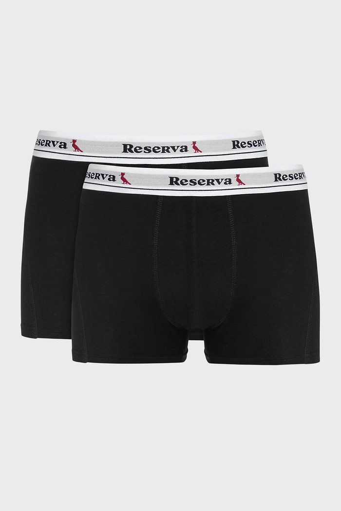 Kit 2 Cuecas Boxer Basica Reserva Preta