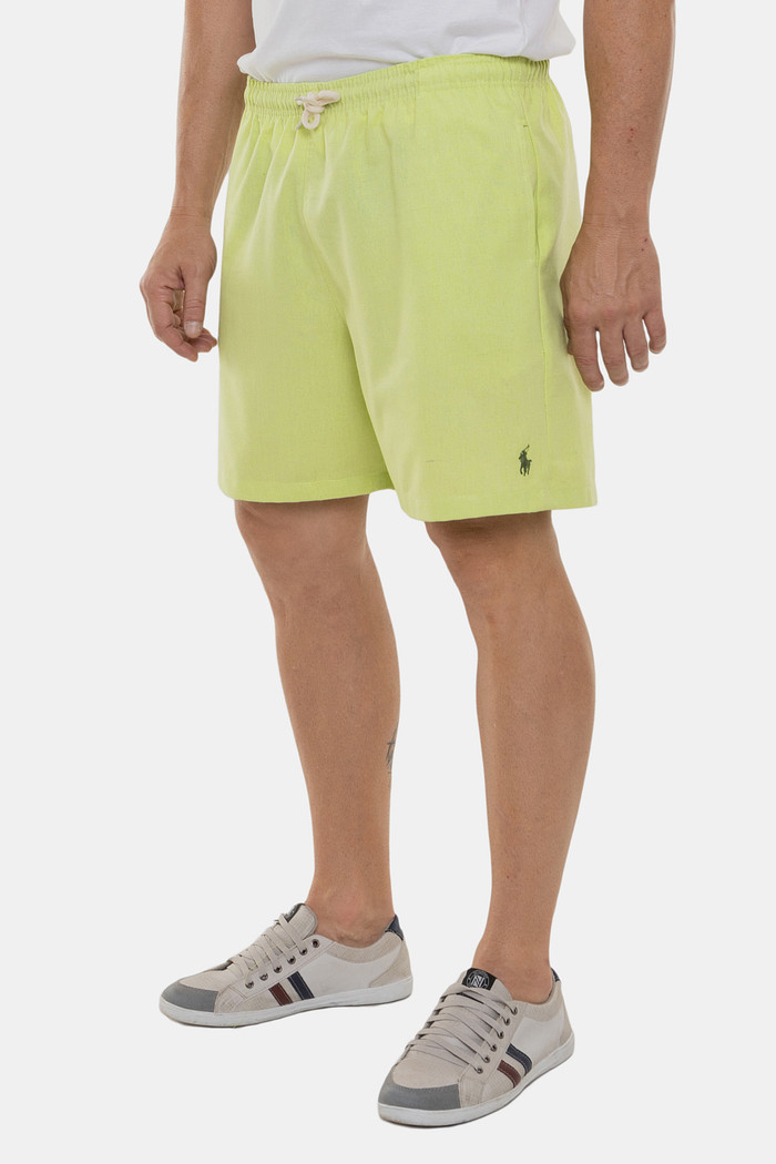 Short Ralph Lauren Linho Verde Limão