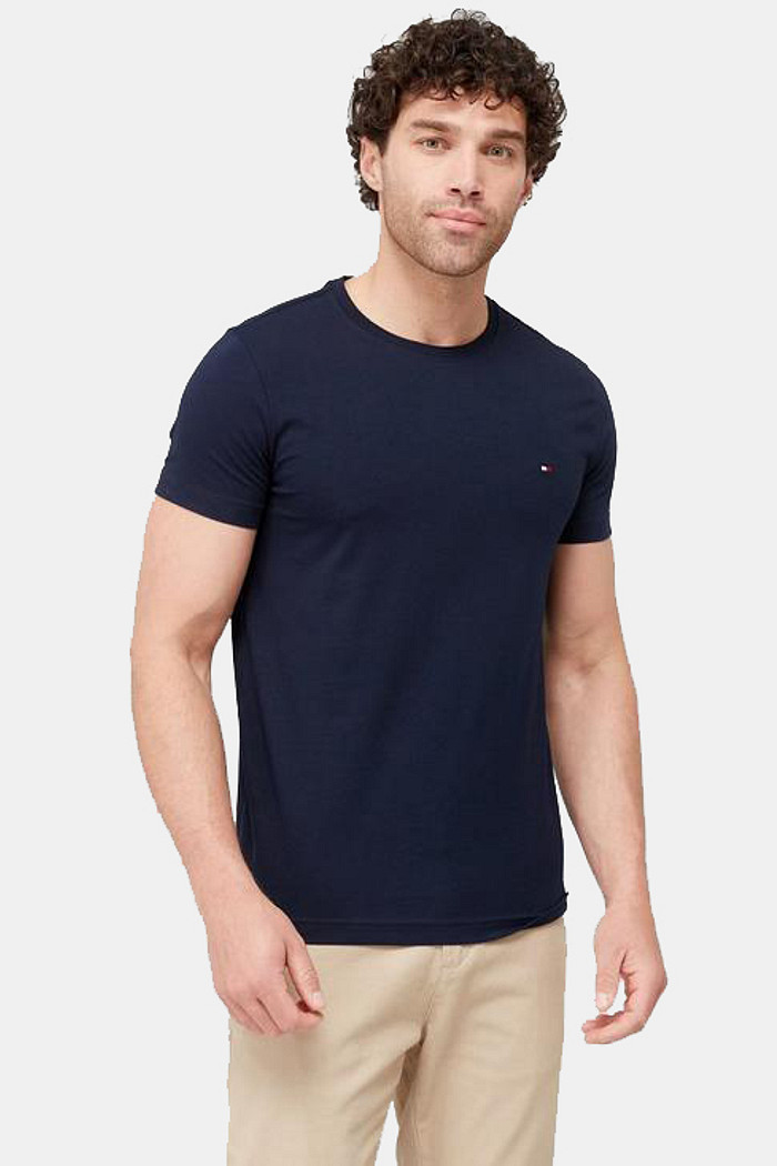 Camiseta Tommy Hilfiger Básica Azul Marinho