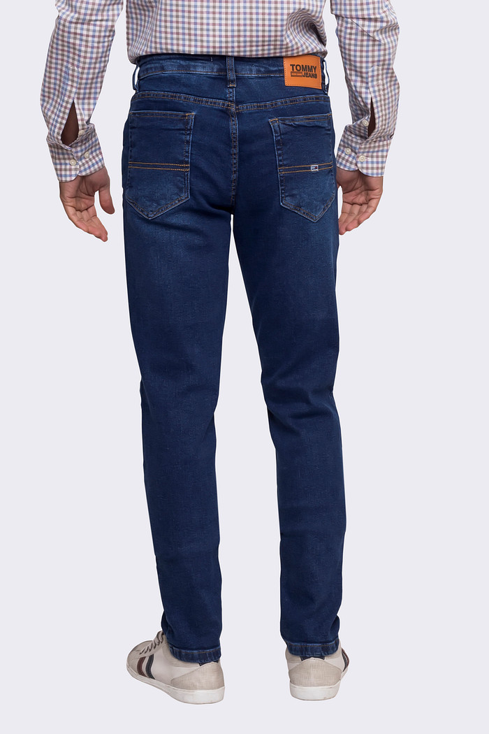 Calça Tommy Jeans Masculina Slim Tapered Índigo
