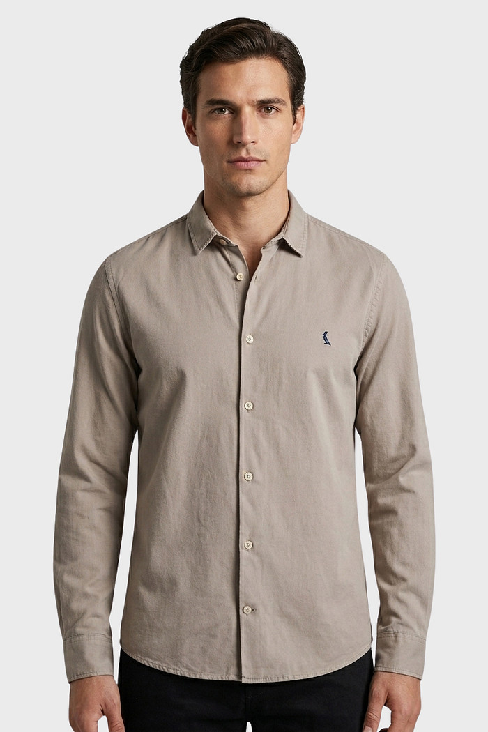Camisa Reserva Manga Longa Nova Paraty Contraste Cinza Lua