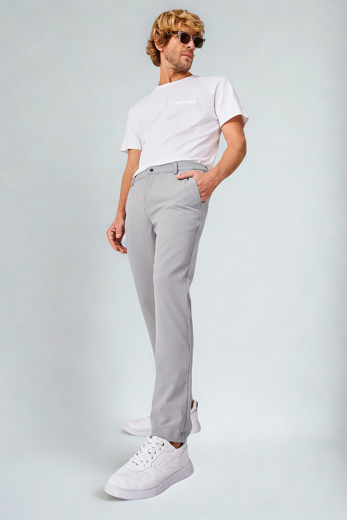 Calça Reserva Chino Comfort Cinza Mescla