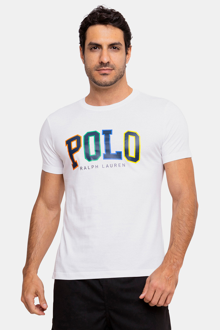 Camiseta Ralph Lauren Slim Fit Estampa Polo Branca