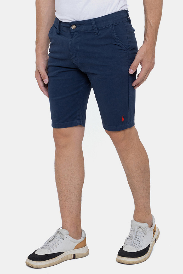 Bermuda Sarja Ralph Lauren Masculino Slim Stretch Azul Marinho
