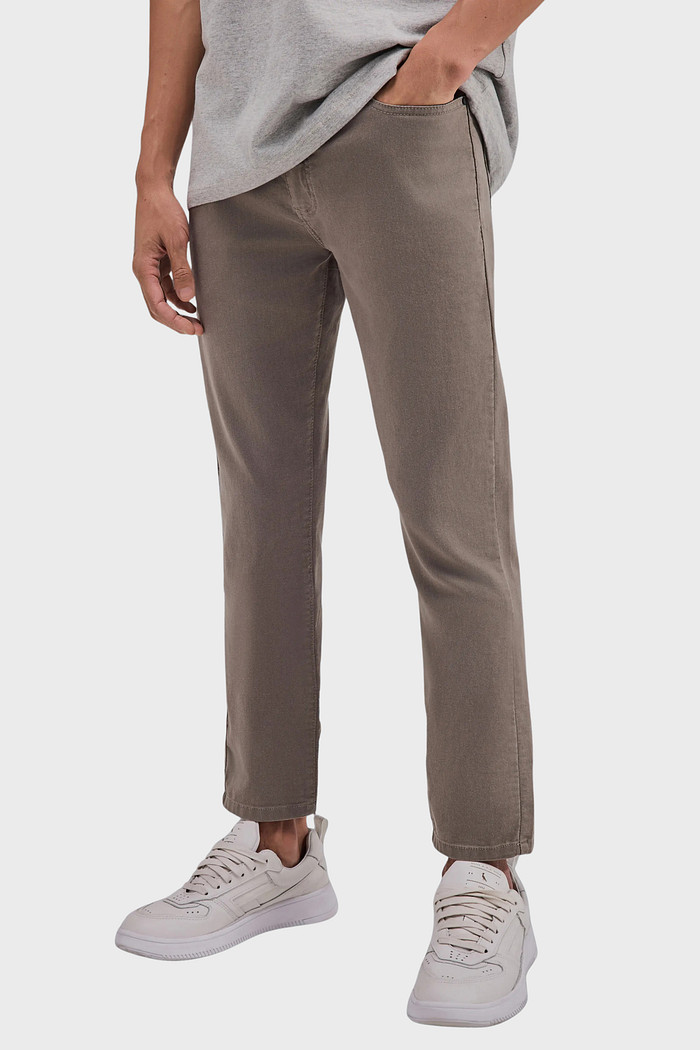 Calça Jeans Reserva Cont. Skinny Color Cinza Fuligem