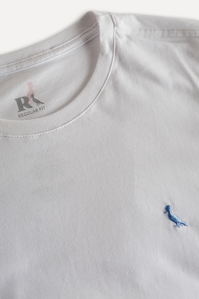 Camiseta Reserva Kit Gift Pica-Pau Azul Claro Regular Branca