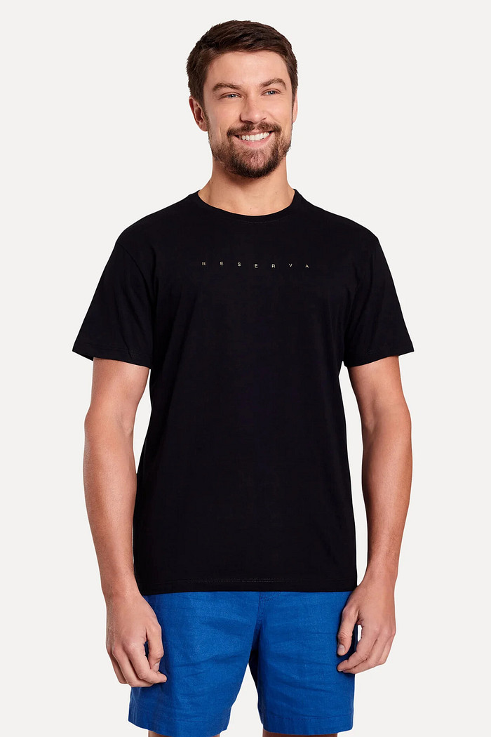 Camiseta Slim Estampa Reserva Jeans Gold