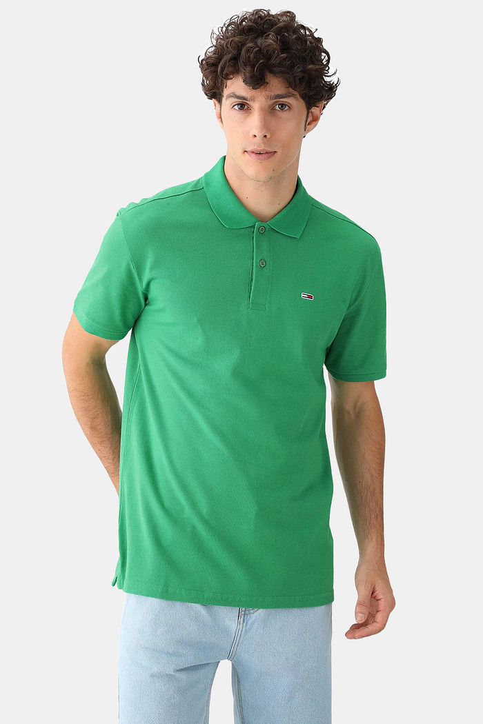Camisa Polo Tommy Jeans Masculina Classica Slim Verde