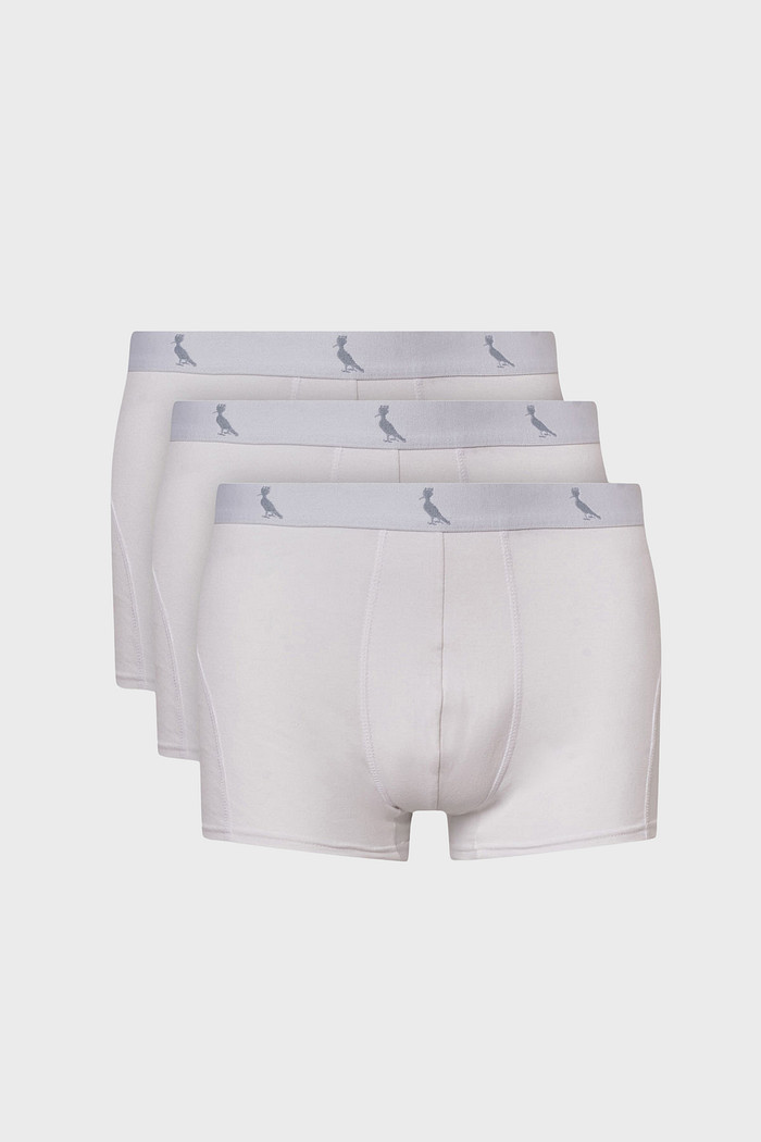 Kit Cuecas Boxer Básicas Reserva Monocromática Branca