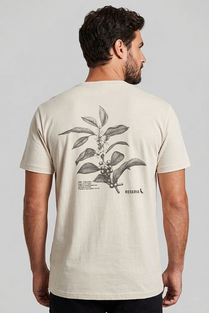Camiseta Reserva Estampada Café Arábica Bege