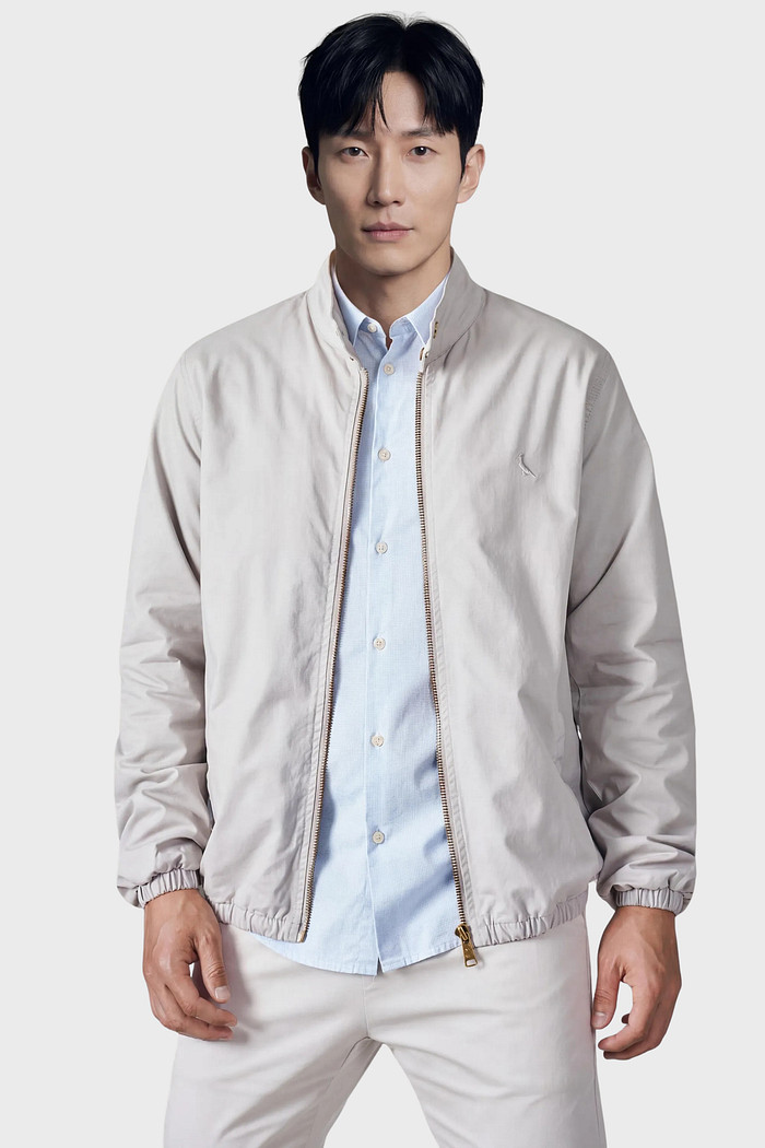 Jaqueta Reserva Masculina Casual Sarja Cinza Concreto