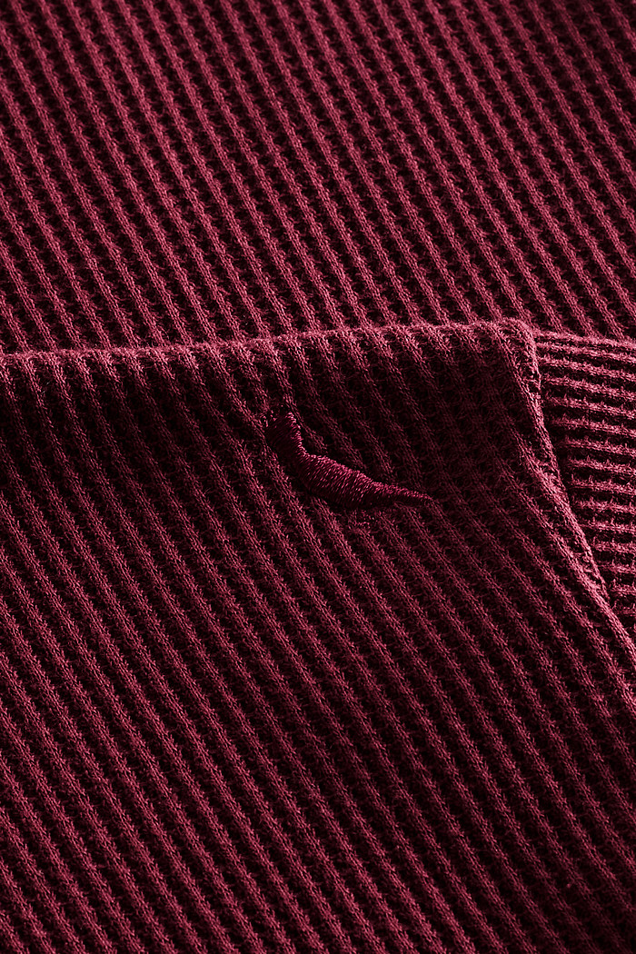 Camiseta Reserva Regular Waffle Vinho