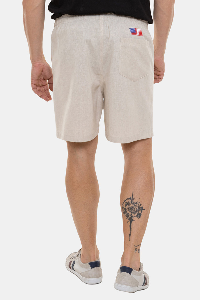 Short Ralph Lauren Linho Natural Areia