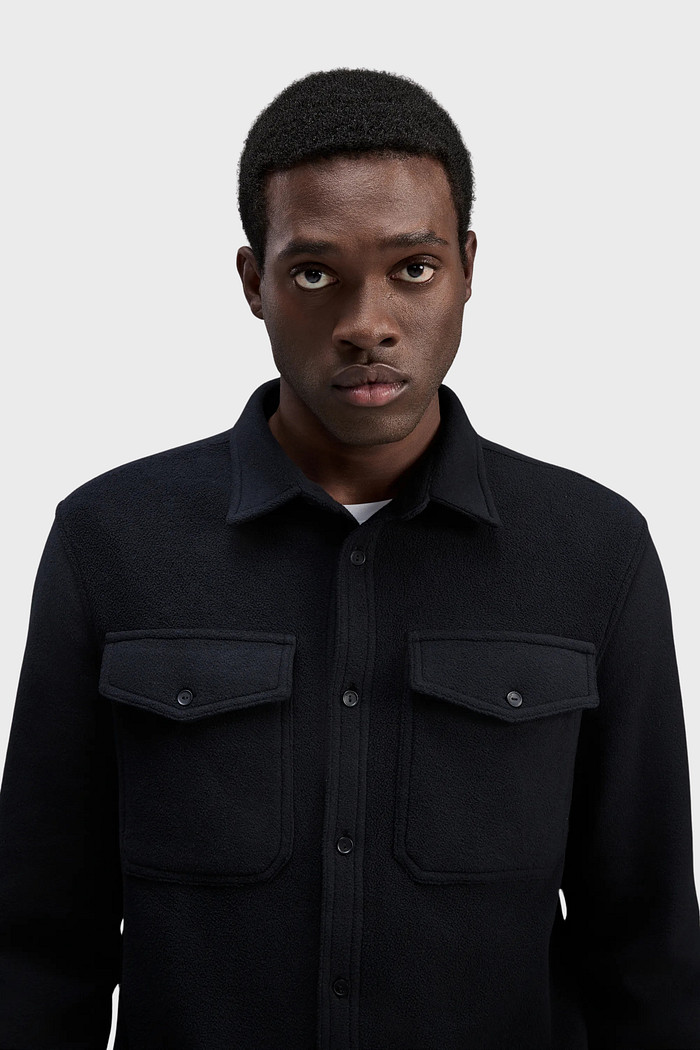 Overshirt Reserva Fleece Damien Preto