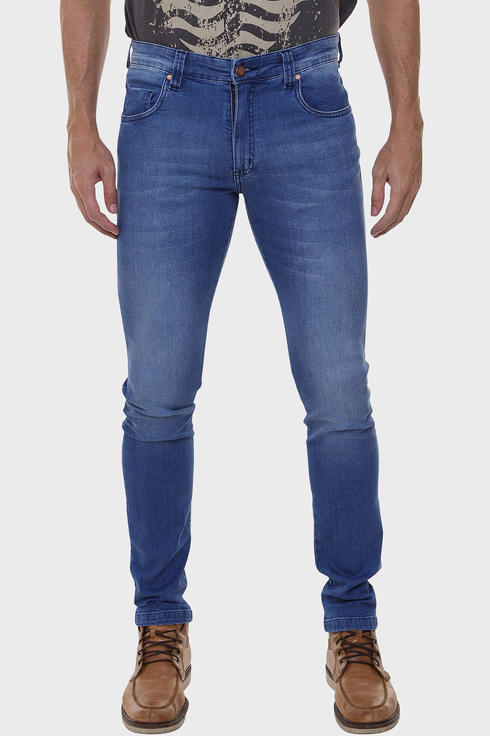 Calça Calvin Klein Jeans Masculina Skinny Azul Escuro