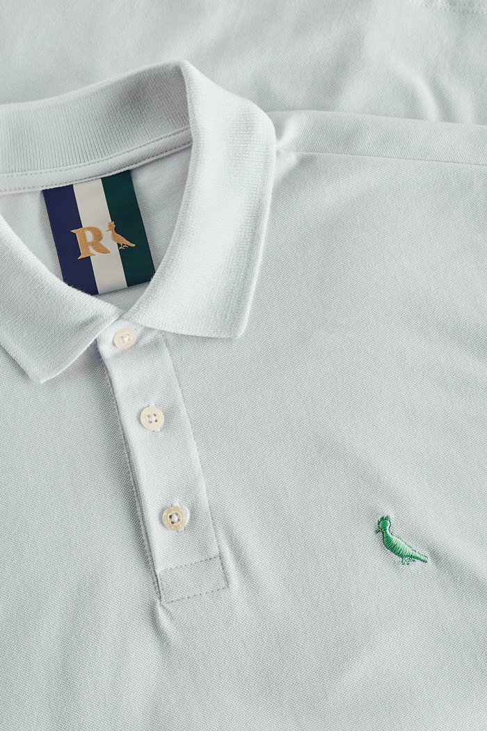 Camisa Polo Reserva Piquet Pica-Pau Verde Kit Gift Branca