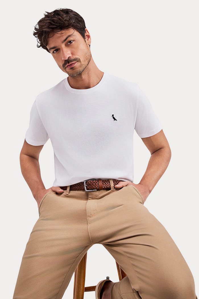 Camiseta Reserva Careca Basica Regular Fit Branca