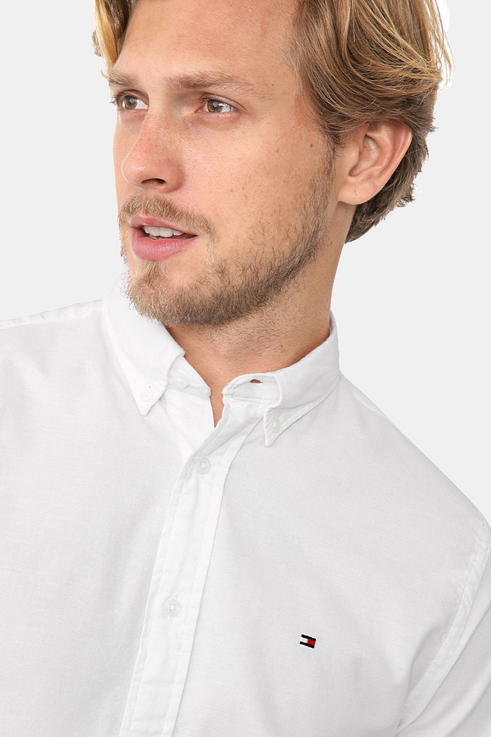 Camisa Tommy Hilfiger Regular Fit Cotton Oxford Branca