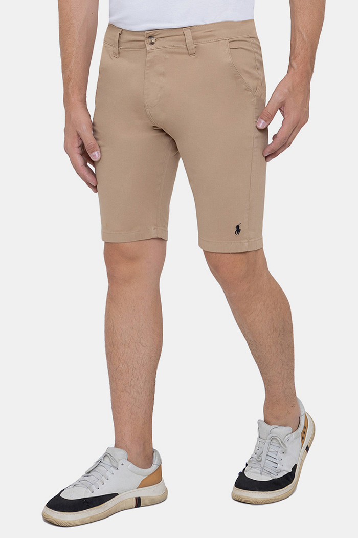 Bermuda Sarja Ralph Lauren Masculino Slim Stretch Bege Cáqui