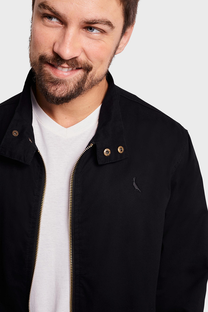 Jaqueta Reserva Masculina Casual Sarja Preto