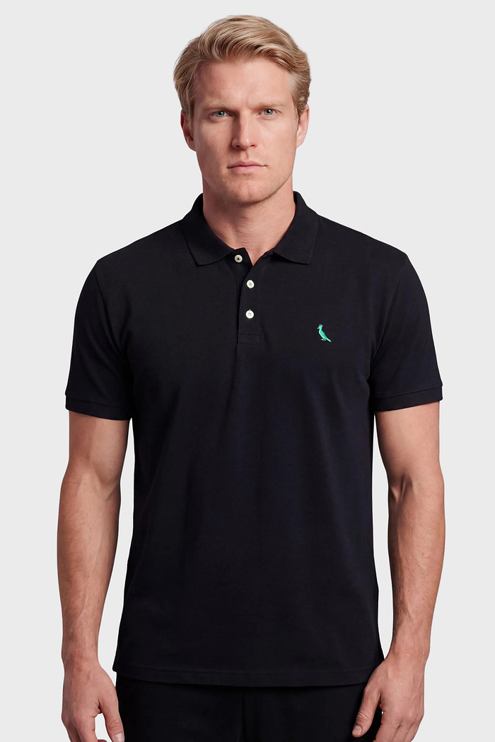Camisa Polo Reserva Piquet Básica Preta