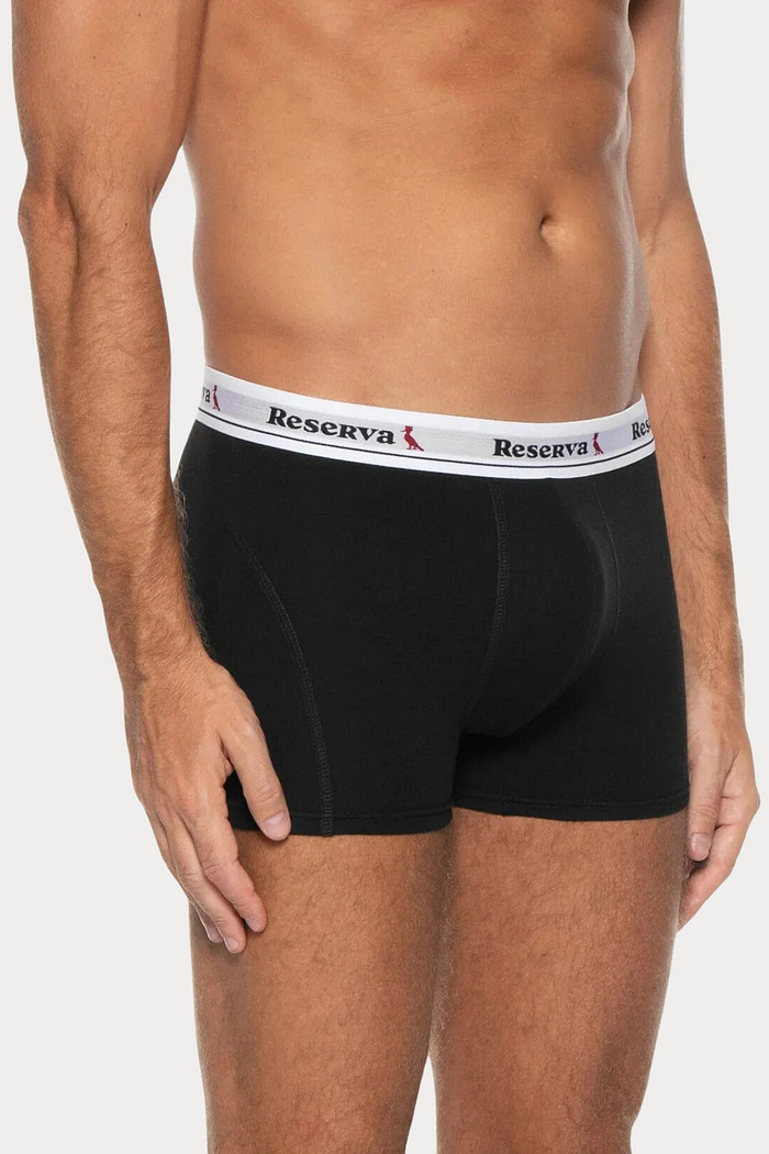 Kit 2 Cuecas Boxer Basica Reserva Preta