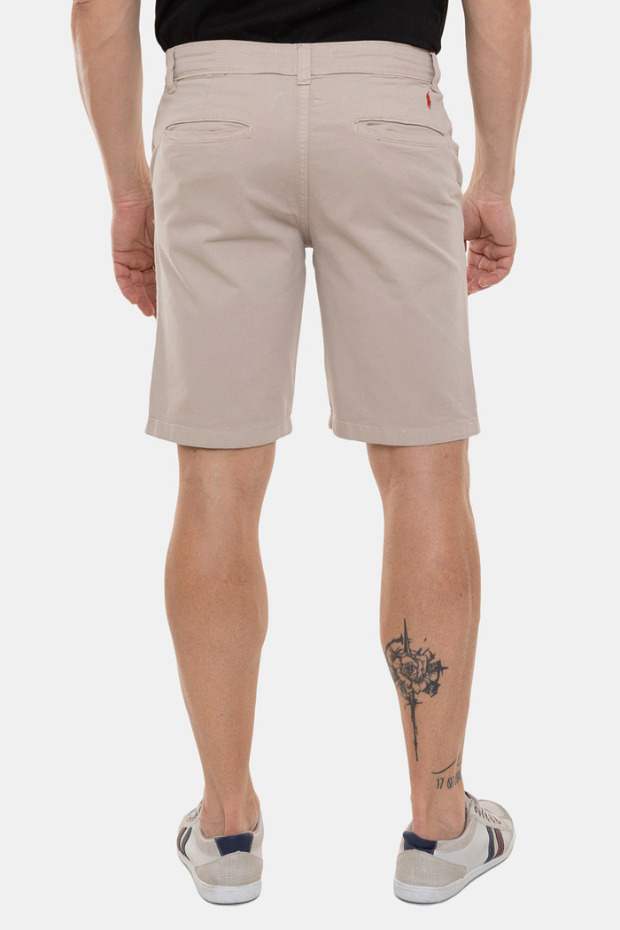 Bermuda Sarja Ralph Lauren Masculino Slim Básico Bege Areia