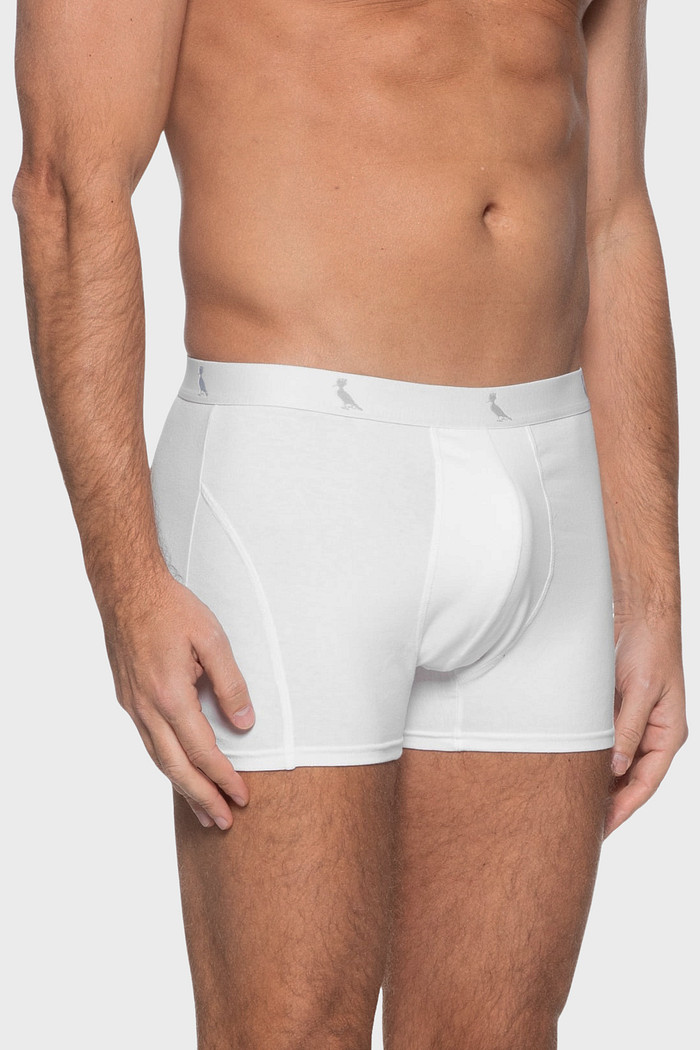 Kit 3 Cuecas Boxer Básicas Reserva Monocromática Branca